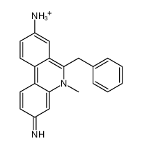 6-benzyl-5-methylphenanthridin-5-ium-3,8-diamine Structure