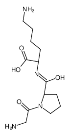 (2S)-6-amino-2-[[(2S)-1-(2-aminoacetyl)pyrrolidine-2-carbonyl]amino]hexanoic acid结构式