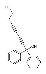 1,1-diphenylhepta-2,4-diyne-1,7-diol Structure