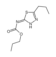 propyl N-(5-propyl-1,3,4-thiadiazol-2-yl)carbamate结构式