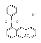 10-(benzenesulfonyl)benzo[b]quinolizin-5-ium,bromide Structure