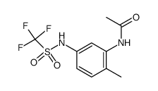 1,1,1-Trifluoro-N-(3-acetamido-4-methylphenyl)methansulfonamid Structure