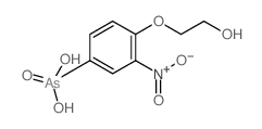 [4-(2-hydroxyethoxy)-3-nitro-phenyl]arsonic acid结构式