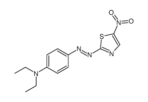 N,N-Diethyl-4-[(5-nitro-2-thiazolyl)azo]benzenamine structure