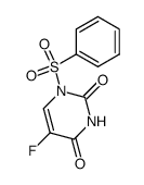 1-(Phenylsulfonyl)-5-fluorouracil结构式