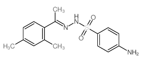 4-amino-N-[1-(2,4-dimethylphenyl)ethylideneamino]benzenesulfonamide Structure