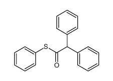 diphenylthioacetic acid phenyl ester Structure