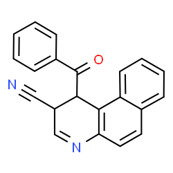 1-Benzoyl-1,2-dihydrobenzo[f]quinoline-2-carbonitrile结构式