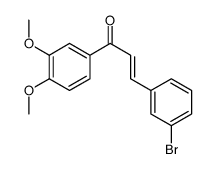 (E)-3-(3-bromophenyl)-1-(3,4-dimethoxyphenyl)prop-2-en-1-one结构式