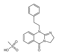 10-phenethyl-2,3-dihydroimidazo[2,1-b]quinazolin-5(10H)-one methanesulfonate结构式