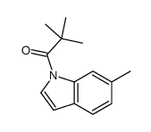 2,2-dimethyl-1-(6-methylindol-1-yl)propan-1-one Structure