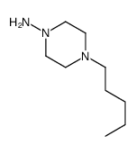 1-Piperazinamine,4-pentyl-(9CI) structure