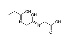 2-[[2-(2-methylprop-2-enoylamino)acetyl]amino]acetic acid结构式