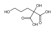 2-hydroxy-2-(3-hydroxypropyl)propanedioic acid Structure