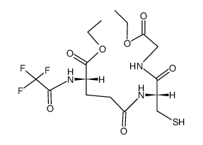 O-ethyl-N-trifluoroacetyl-L-γ-glutamyl=>L-cysteinyl=>glycine ethyl ester Structure