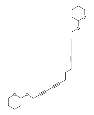 1,13-bis(tetrahydro-2-pyranyloxy)trideca-2,4,9,11-tetrayne Structure