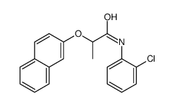 N-(2-chlorophenyl)-2-naphthalen-2-yloxypropanamide Structure