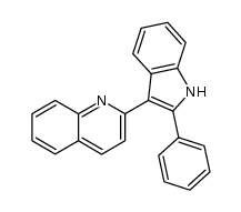 2-phenyl-3-(2-quinolyl)indole Structure