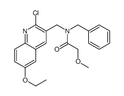 Acetamide, N-[(2-chloro-6-ethoxy-3-quinolinyl)methyl]-2-methoxy-N-(phenylmethyl)- (9CI)结构式