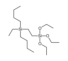 dibutyl-ethyl-(2-triethoxysilylethyl)silane Structure