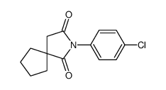 2-(4-chlorophenyl)-2-azaspiro[4.4]nonane-1,3-dione Structure