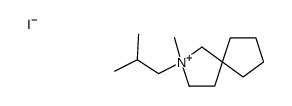 2-methyl-2-(2-methylpropyl)-2-azoniaspiro[4.4]nonane,iodide Structure