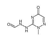 3-(N'-formyl-hydrazino)-2-methyl-2H-[1,2,4]triazin-5-one结构式