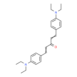 1,5-Bis[4-(diethylamino)phenyl]-1,4-pentadiene-3-one结构式