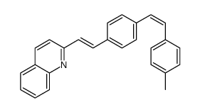 2-[2-[4-[2-(4-methylphenyl)ethenyl]phenyl]ethenyl]quinoline Structure