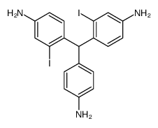 4-[(4-amino-2-iodophenyl)-(4-aminophenyl)methyl]-3-iodoaniline结构式