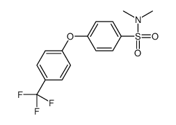 N,N-dimethyl-4-[4-(trifluoromethyl)phenoxy]benzenesulfonamide结构式