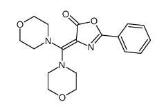 4-(dimorpholin-4-ylmethylidene)-2-phenyl-1,3-oxazol-5-one结构式