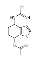[4-(carbamoylamino)-4,5,6,7-tetrahydro-1-benzothiophen-7-yl] acetate结构式