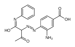 3-amino-4-[(1-anilino-1,3-dioxobutan-2-yl)diazenyl]benzoic acid Structure