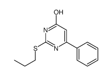 6-phenyl-2-propylsulfanyl-1H-pyrimidin-4-one结构式