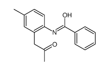 N-[4-methyl-2-(2-oxopropyl)phenyl]benzamide结构式