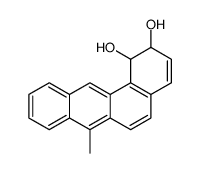 7-methyl-1,2-dihydrobenzo[a]anthracene-1,2-diol结构式