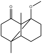 1-Methoxy-2,6-dimethyltricyclo[4.4.0.02,7]decan-3-one结构式