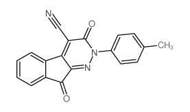 2-(4-Methylphenyl)-3,9-dioxo-3,9-dihydro-2H-indeno[2,1-c]pyridazine-4-carbonitrile结构式