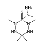 2,4,6,6-tetramethyl-3-(N-methyl-hydrazino)-[1,2,4,5,3]tetrazaphosphinane 3-sulfide Structure