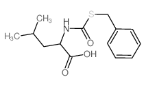 2-(benzylsulfanylcarbonylamino)-4-methylpentanoic acid Structure