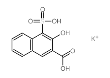 2-Naphthalenecarboxylicacid, 3-hydroxy-4-sulfo-, potassium salt (1:1)结构式