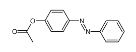 (E)-(4-acetoxy-phenyl)-phenyl-diazene结构式