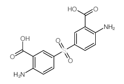 Benzoic acid,3,3'-sulfonylbis[6-amino- structure