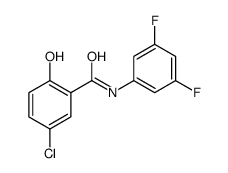 5-chloro-N-(3,5-difluorophenyl)-2-hydroxybenzamide结构式