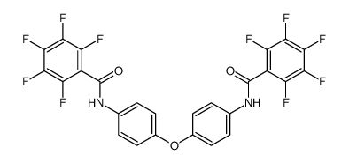 2,3,4,5,6-pentafluoro-N-[4-[4-[(2,3,4,5,6-pentafluorobenzoyl)amino]phenoxy]phenyl]benzamide Structure