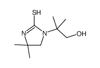 1-(1,1-Dimethyl-2-hydroxyethyl)-4,4-dimethyl-2-imidazolidinethione结构式