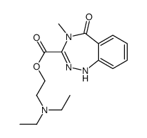 2-(diethylamino)ethyl 4-methyl-5-oxo-1H-1,2,4-benzotriazepine-3-carboxylate结构式