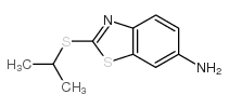6-Benzothiazolamine,2-[(1-methylethyl)thio]-(9CI) Structure