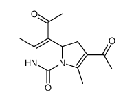 4,6-diacetyl-3,7-dimethyl-4a,5-dihydro-2H-pyrrolo[1,2-c]pyrimidin-1-one结构式